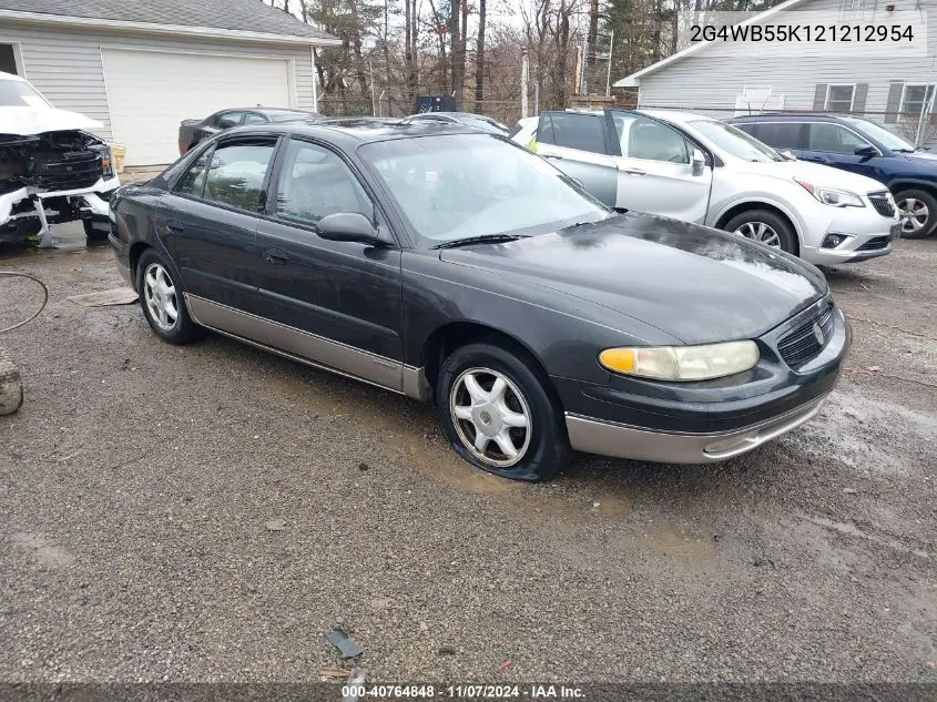 2002 Buick Regal Ls VIN: 2G4WB55K121212954 Lot: 40764848