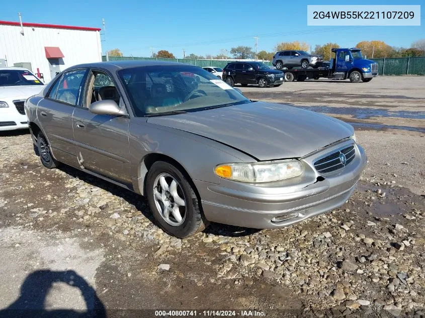 2002 Buick Regal Ls VIN: 2G4WB55K221107209 Lot: 40800741