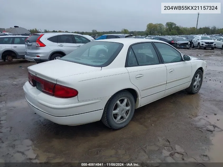 2002 Buick Regal Ls VIN: 2G4WB55KX21157324 Lot: 40814941