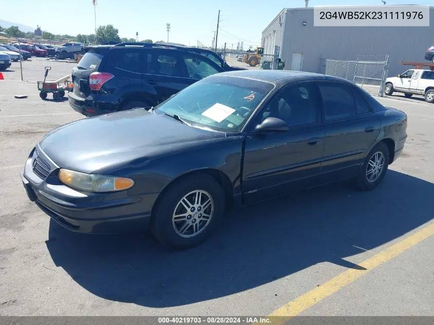 2003 Buick Regal Ls VIN: 2G4WB52K231111976 Lot: 40219703