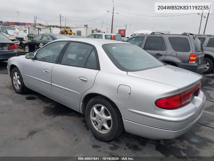 2G4WB52K831192255 2003 Buick Regal Ls