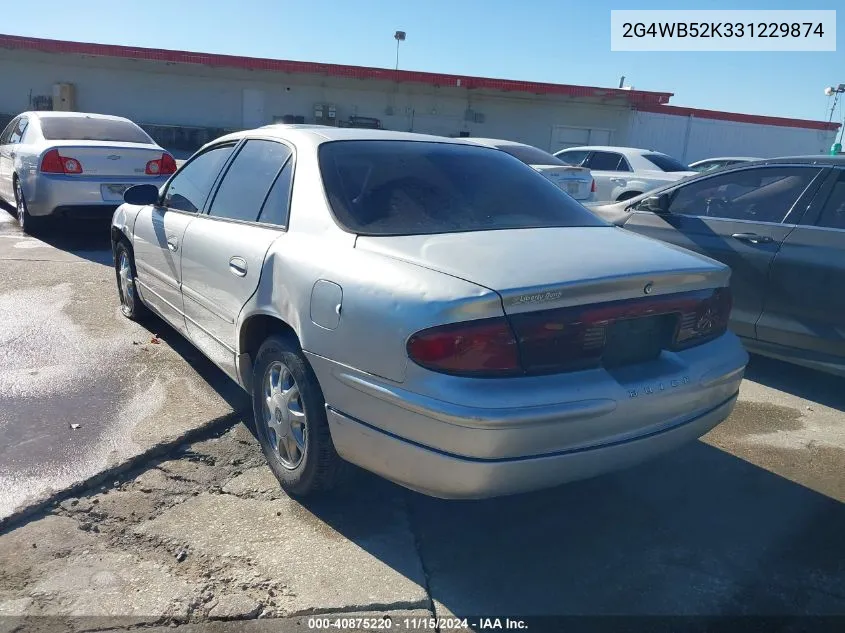 2003 Buick Regal Ls VIN: 2G4WB52K331229874 Lot: 40875220