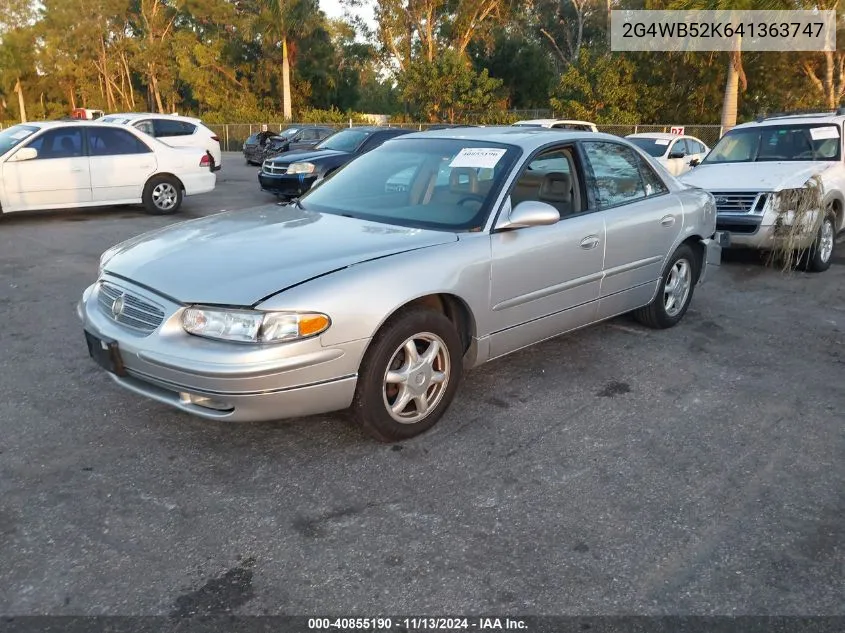 2004 Buick Regal Ls VIN: 2G4WB52K641363747 Lot: 40855190