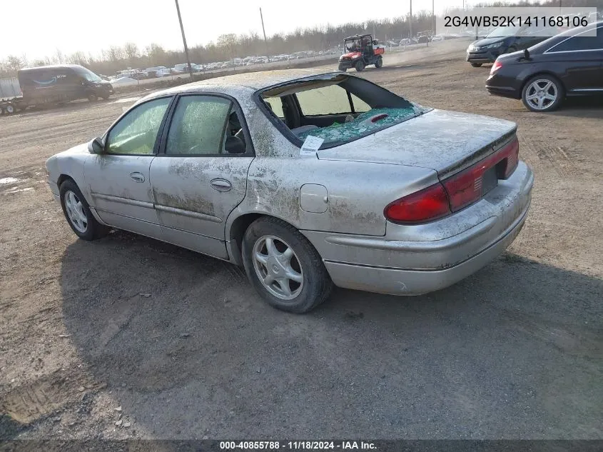 2004 Buick Regal Ls VIN: 2G4WB52K141168106 Lot: 40855788