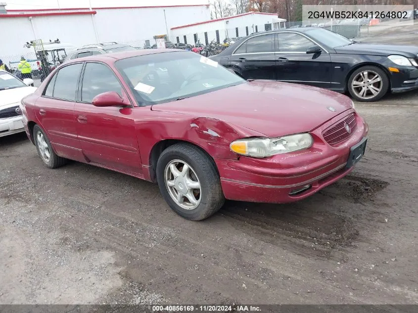 2004 Buick Regal Ls VIN: 2G4WB52K841264802 Lot: 40856169