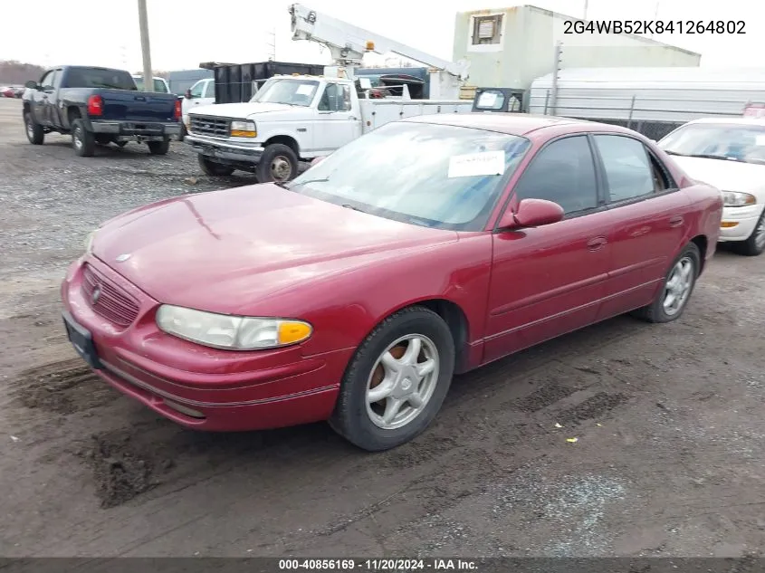 2004 Buick Regal Ls VIN: 2G4WB52K841264802 Lot: 40856169