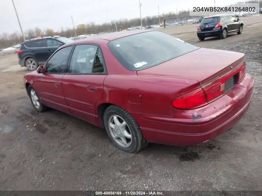 2004 Buick Regal Ls VIN: 2G4WB52K841264802 Lot: 40856169