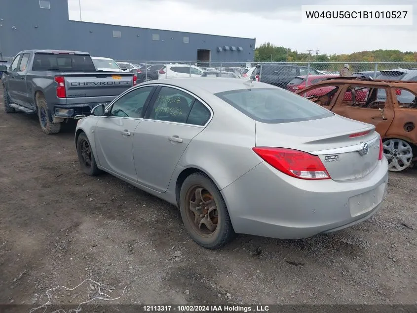 2011 Buick Regal VIN: W04GU5GC1B1010527 Lot: 12113317