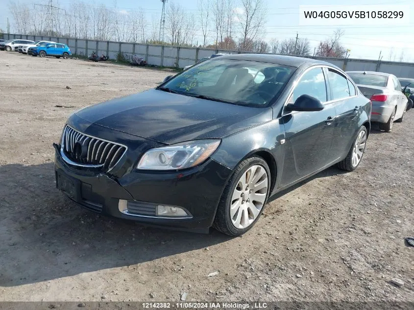 2011 Buick Regal VIN: W04G05GV5B1058299 Lot: 12142382