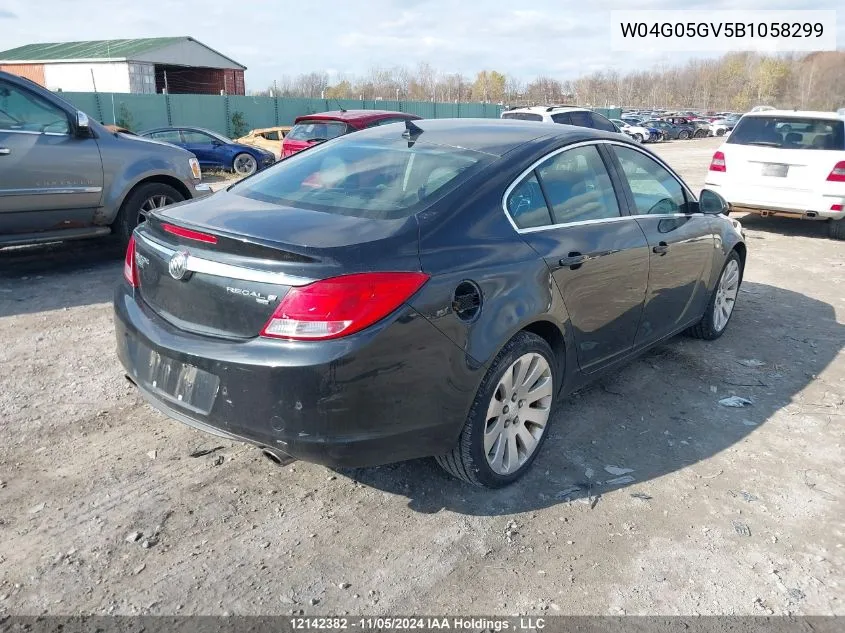 2011 Buick Regal VIN: W04G05GV5B1058299 Lot: 12142382