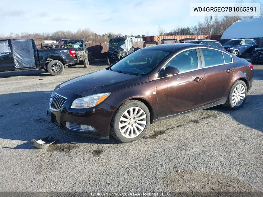 2011 Buick Regal VIN: W04GR5EC7B1065391 Lot: 12148071