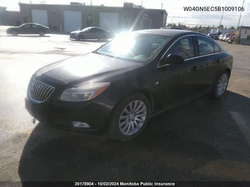 W04GN5EC5B1009106 2011 Buick Regal Cxl