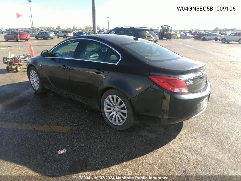 W04GN5EC5B1009106 2011 Buick Regal Cxl