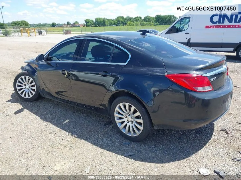 W04GU5GCXB1007450 2011 Buick Regal Cxl Russelsheim