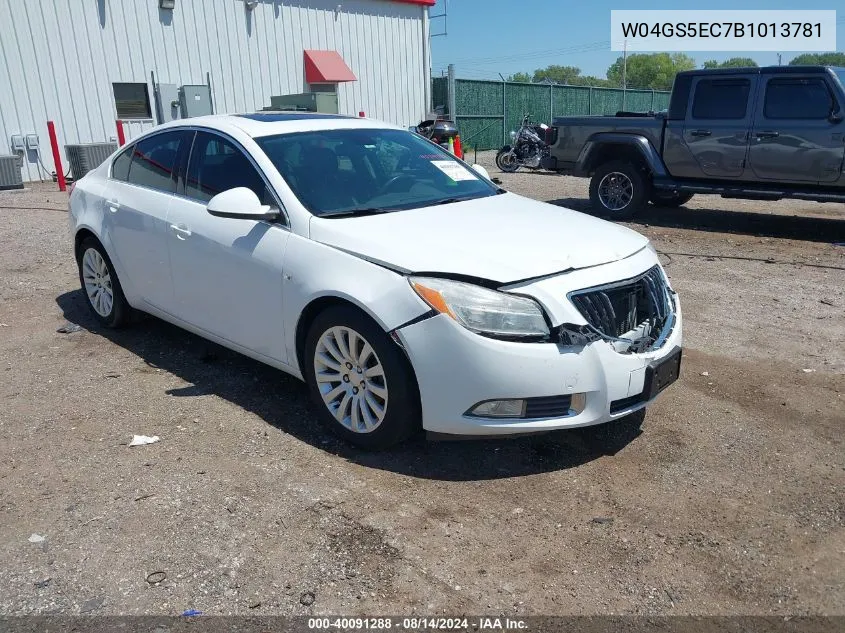 2011 Buick Regal Cxl Russelsheim VIN: W04GS5EC7B1013781 Lot: 40091288