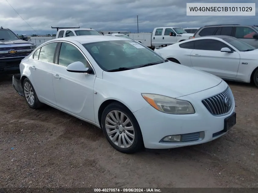 2011 Buick Regal Cxl VIN: W04GN5EC1B1011029 Lot: 40270574