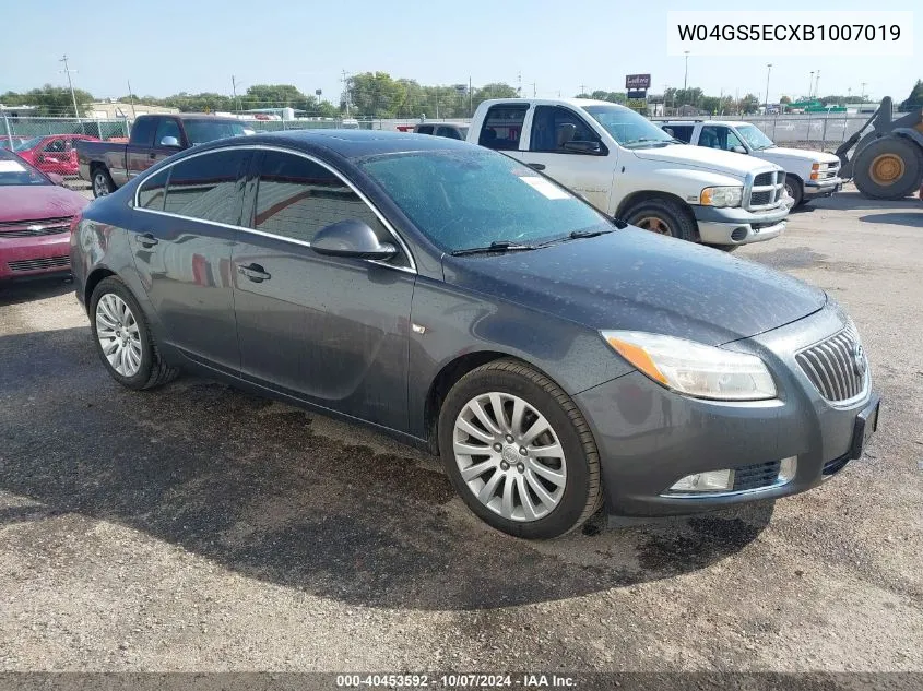 2011 Buick Regal Cxl Russelsheim VIN: W04GS5ECXB1007019 Lot: 40453592