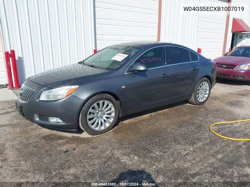 2011 Buick Regal Cxl Russelsheim VIN: W04GS5ECXB1007019 Lot: 40453592