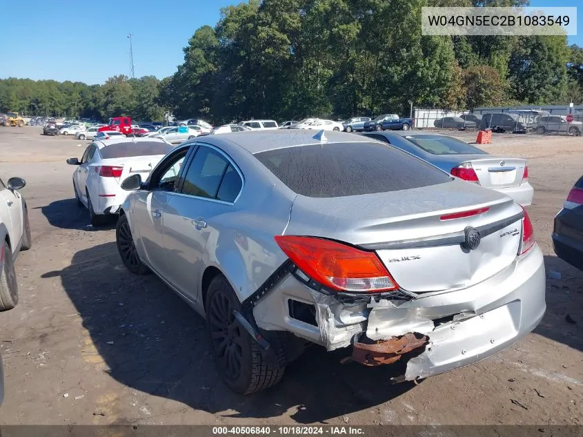 2011 Buick Regal Cxl Russelsheim VIN: W04GN5EC2B1083549 Lot: 40506840