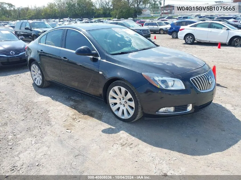 2011 Buick Regal Cxl Turbo Russelsheim VIN: W04G15GV5B1075665 Lot: 40508036