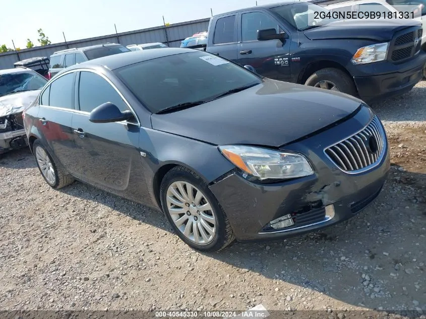 2011 Buick Regal Cxl Oshawa VIN: 2G4GN5EC9B9181331 Lot: 40545330