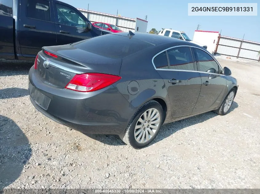 2011 Buick Regal Cxl Oshawa VIN: 2G4GN5EC9B9181331 Lot: 40545330