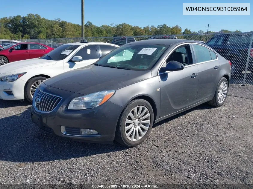 2011 Buick Regal Cxl Russelsheim VIN: W04GN5EC9B1005964 Lot: 40557809