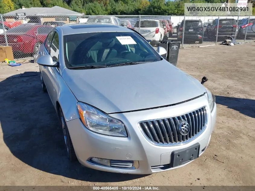 2011 Buick Regal Cxl Turbo Russelsheim VIN: W04GX5GV4B1082931 Lot: 40565405