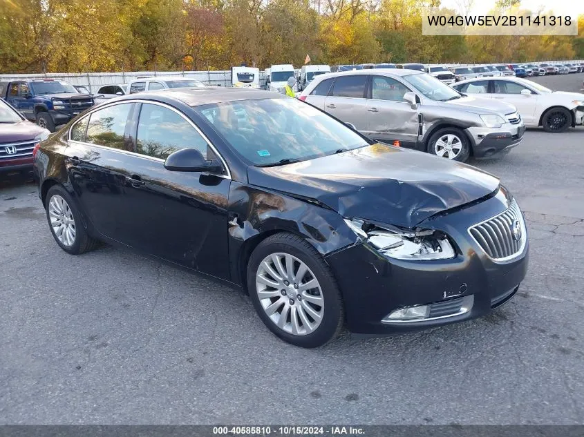 2011 Buick Regal Cxl Turbo Russelsheim VIN: W04GW5EV2B1141318 Lot: 40585810