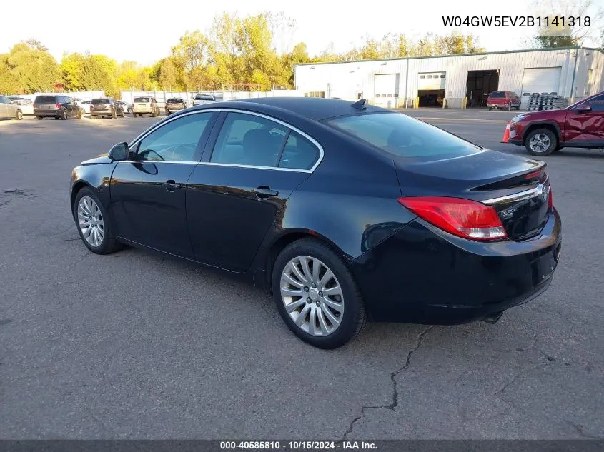 2011 Buick Regal Cxl Turbo Russelsheim VIN: W04GW5EV2B1141318 Lot: 40585810