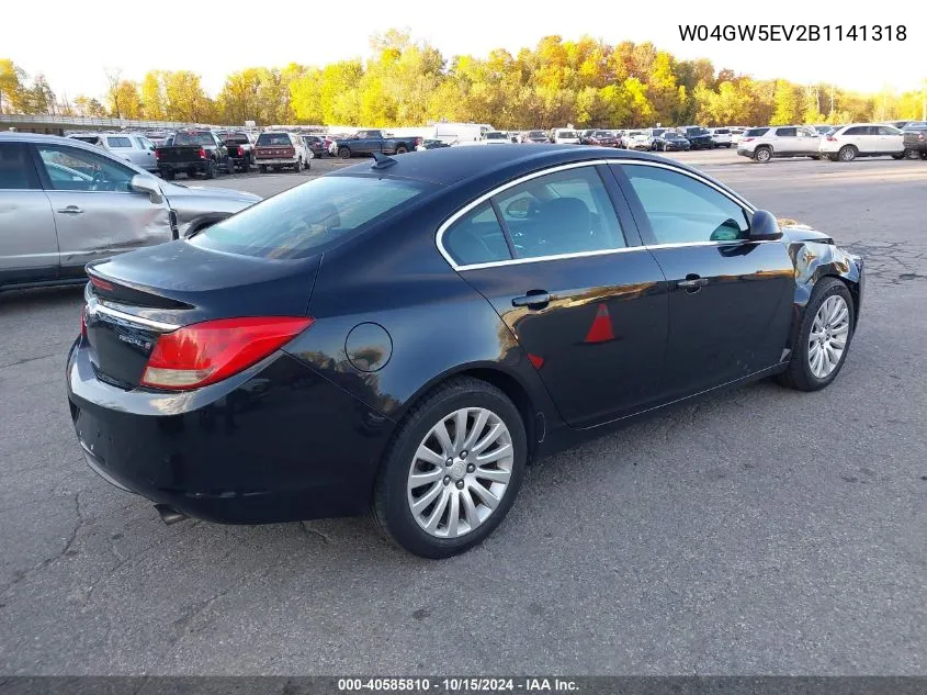 2011 Buick Regal Cxl Turbo Russelsheim VIN: W04GW5EV2B1141318 Lot: 40585810