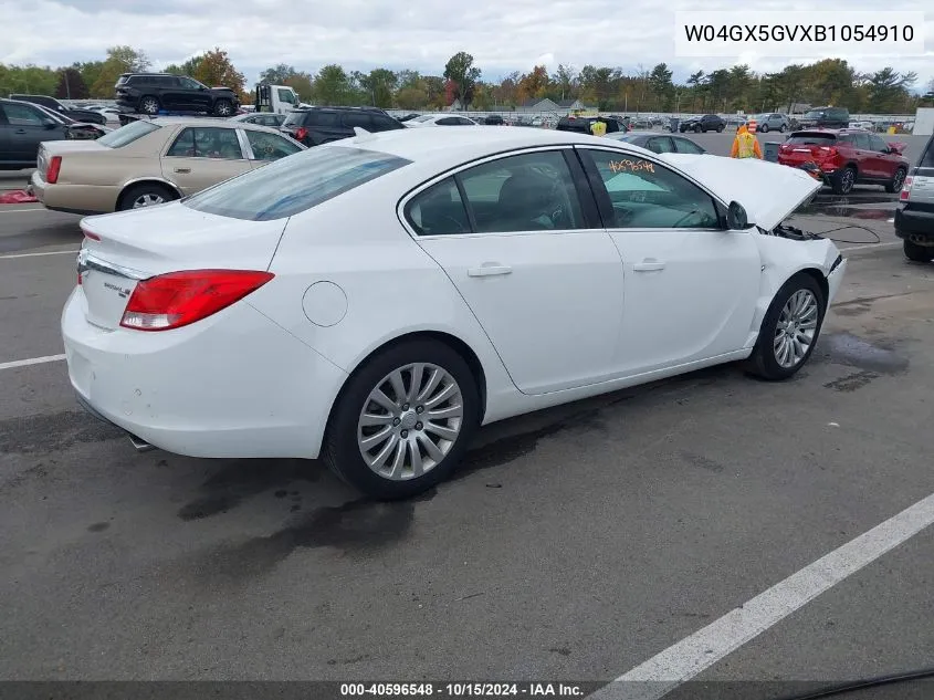 2011 Buick Regal Cxl Turbo Russelsheim VIN: W04GX5GVXB1054910 Lot: 40596548