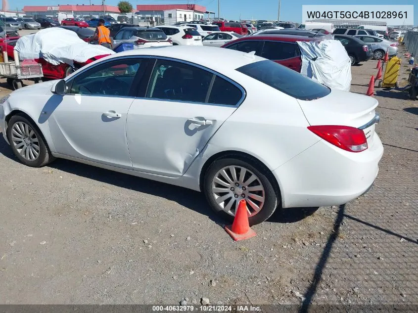 2011 Buick Regal Cxl Russelsheim VIN: W04GT5GC4B1028961 Lot: 40632979