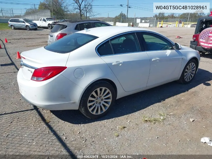 2011 Buick Regal Cxl Russelsheim VIN: W04GT5GC4B1028961 Lot: 40632979