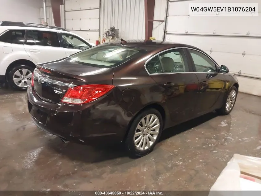 2011 Buick Regal Cxl Turbo Russelsheim VIN: W04GW5EV1B1076204 Lot: 40645050