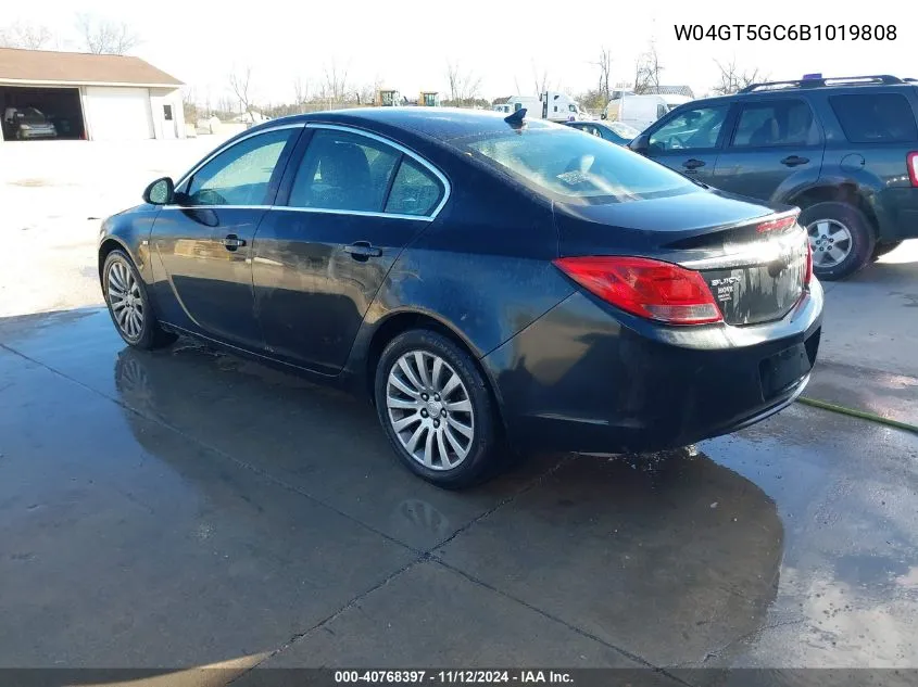 2011 Buick Regal Cxl Russelsheim VIN: W04GT5GC6B1019808 Lot: 40768397