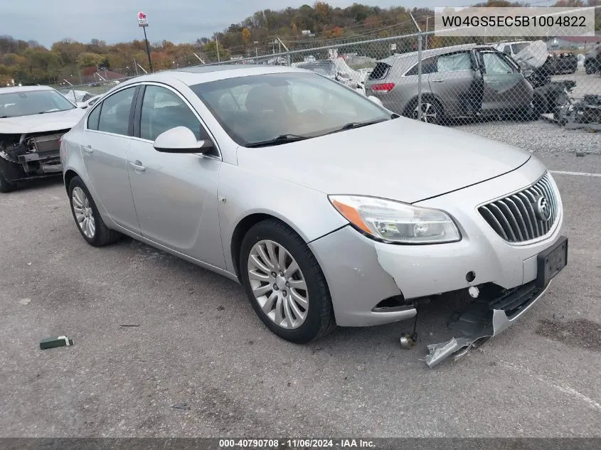 2011 Buick Regal Cxl Russelsheim VIN: W04GS5EC5B1004822 Lot: 40790708