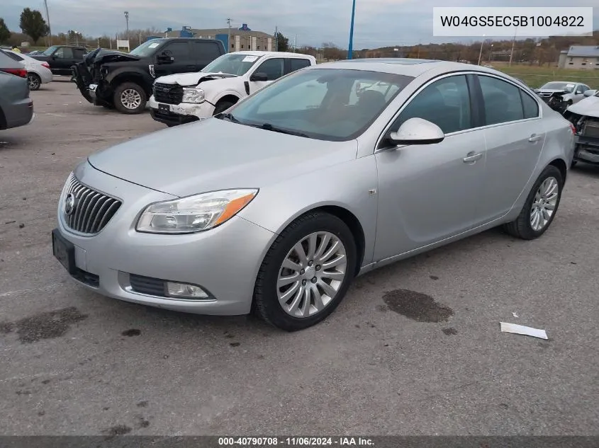 2011 Buick Regal Cxl Russelsheim VIN: W04GS5EC5B1004822 Lot: 40790708