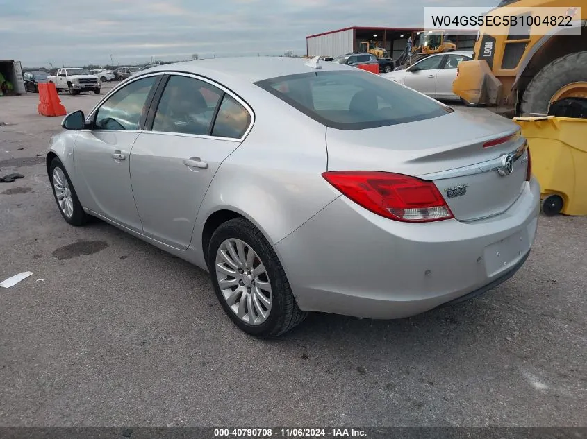 2011 Buick Regal Cxl Russelsheim VIN: W04GS5EC5B1004822 Lot: 40790708