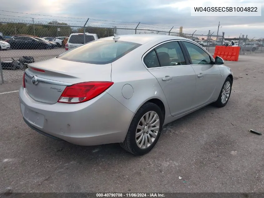 2011 Buick Regal Cxl Russelsheim VIN: W04GS5EC5B1004822 Lot: 40790708