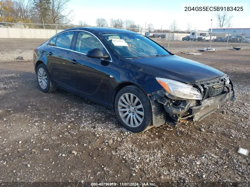 2011 Buick Regal Cxl Oshawa VIN: 2G4GS5EC5B9183425 Lot: 40796919