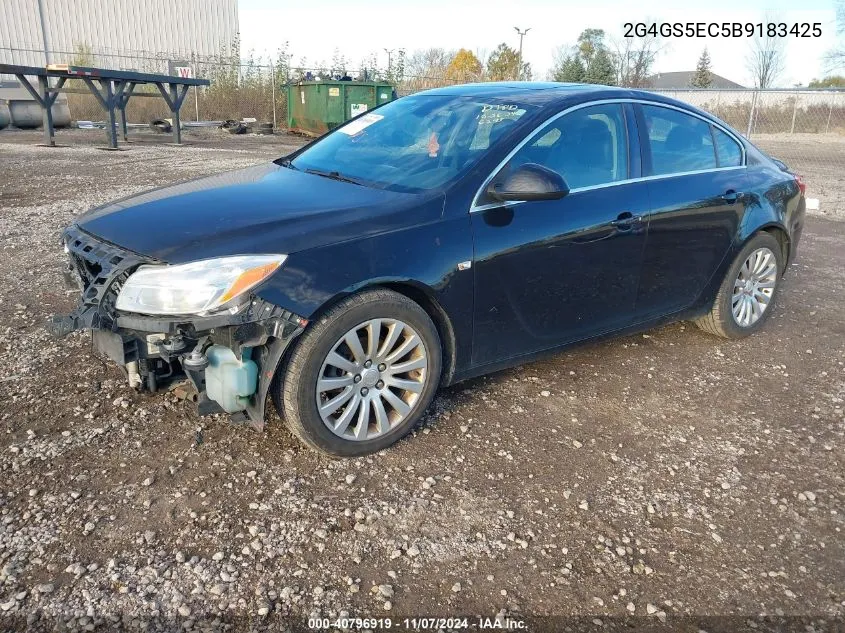 2011 Buick Regal Cxl Oshawa VIN: 2G4GS5EC5B9183425 Lot: 40796919