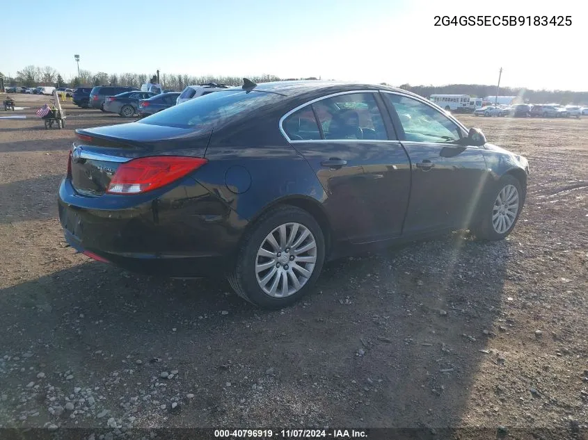 2011 Buick Regal Cxl Oshawa VIN: 2G4GS5EC5B9183425 Lot: 40796919