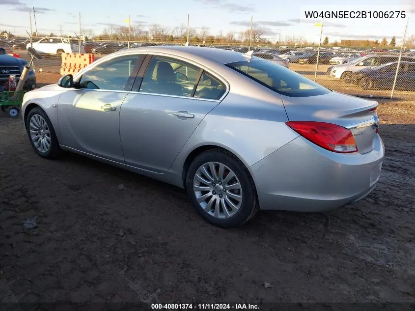 2011 Buick Regal Cxl Russelsheim VIN: W04GN5EC2B1006275 Lot: 40801374