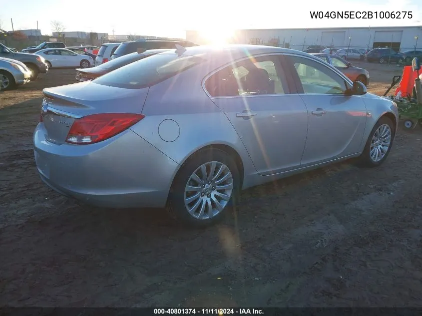 2011 Buick Regal Cxl Russelsheim VIN: W04GN5EC2B1006275 Lot: 40801374