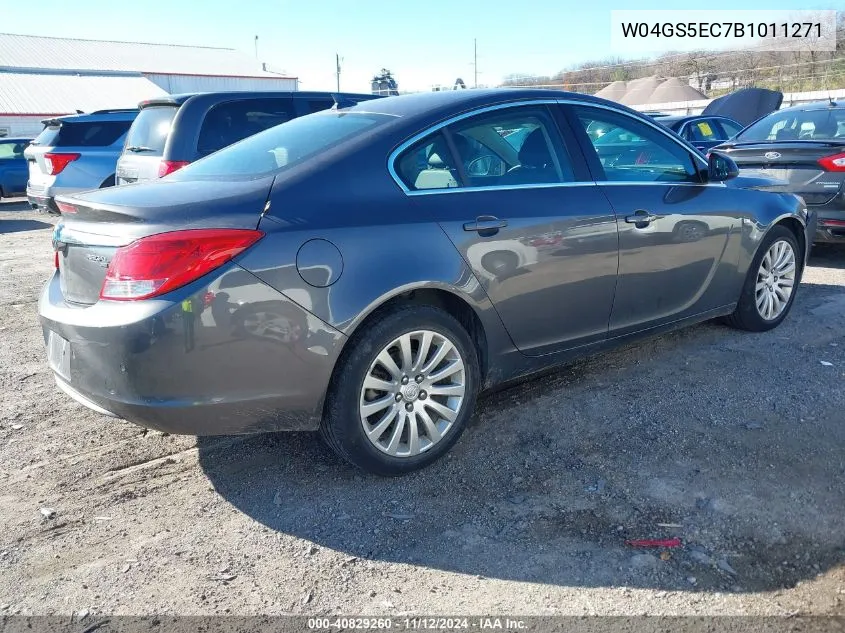 2011 Buick Regal Cxl Russelsheim VIN: W04GS5EC7B1011271 Lot: 40829260