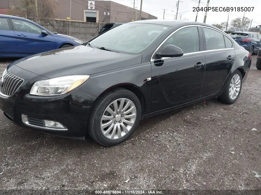 2011 Buick Regal Cxl Oshawa VIN: 2G4GP5EC6B9185007 Lot: 40875694