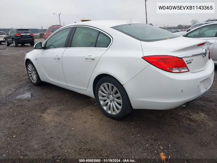 2011 Buick Regal Cxl Turbo Russelsheim VIN: W04GW5EVXB1143365 Lot: 40883950