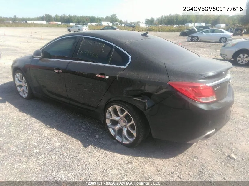 2012 Buick Regal VIN: 2G4GV5GV5C9177616 Lot: 12089731