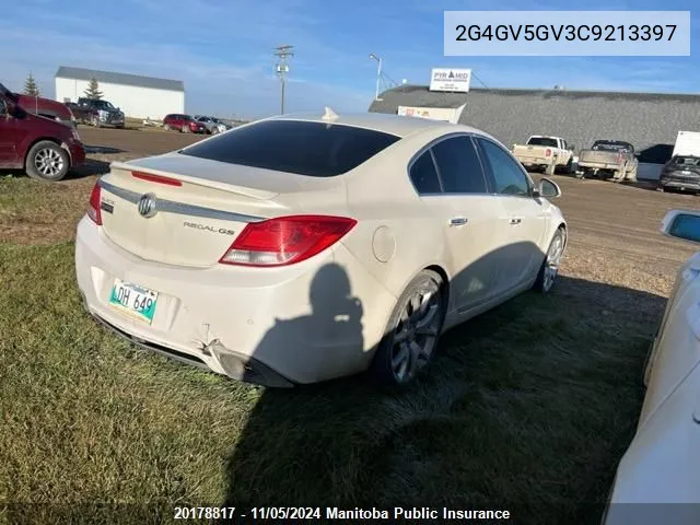 2012 Buick Regal Gs VIN: 2G4GV5GV3C9213397 Lot: 20178817